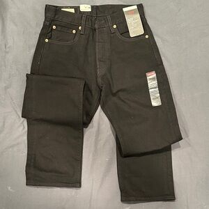 Levi's 501 93 Men's Straight Stretch Black Jeans 28x30